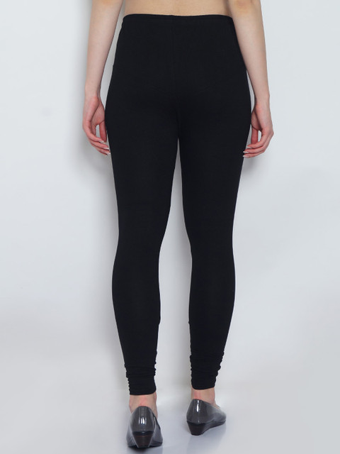 GRACIT Women Pack of 2 Solid Churidar Length Legging - Image 4