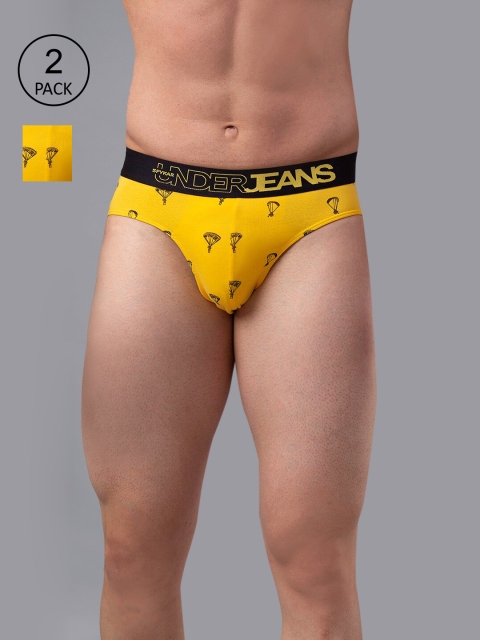 Underjeans by Spykar Men Pack of 2 Cotton Blend Brief