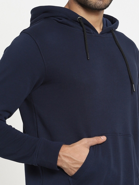 Bewakoof Men Blue Hooded Sweatshirt - Image 3