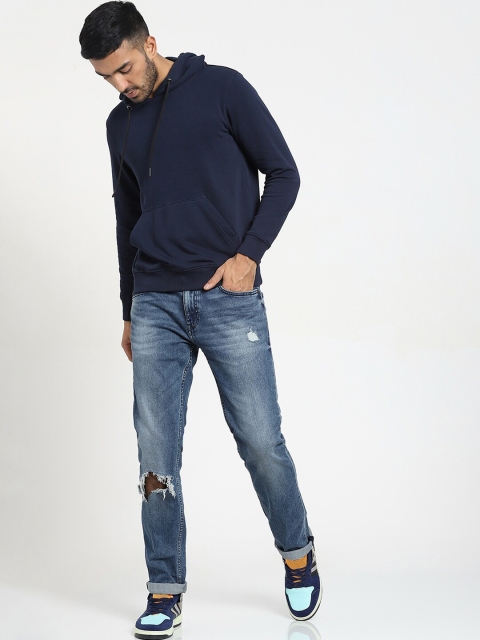 Bewakoof Men Blue Hooded Sweatshirt - Image 6