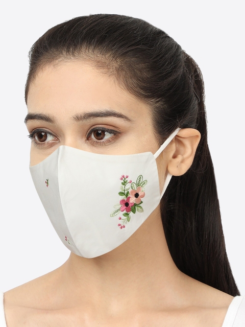 MASQ Women Pack Of 3 Reusable Anti-Pollution 4-Ply Cloth Masks - Image 6