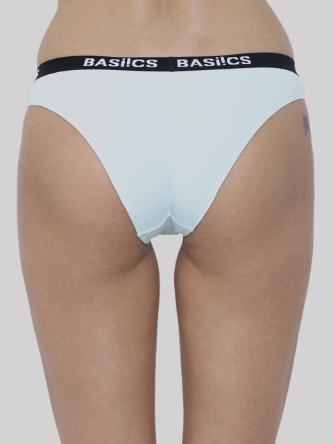 BASIICS by La Intimo Women Pack of 2 Maroon & Sea Green Basic Briefs BCPBR080B0BK - Image 4