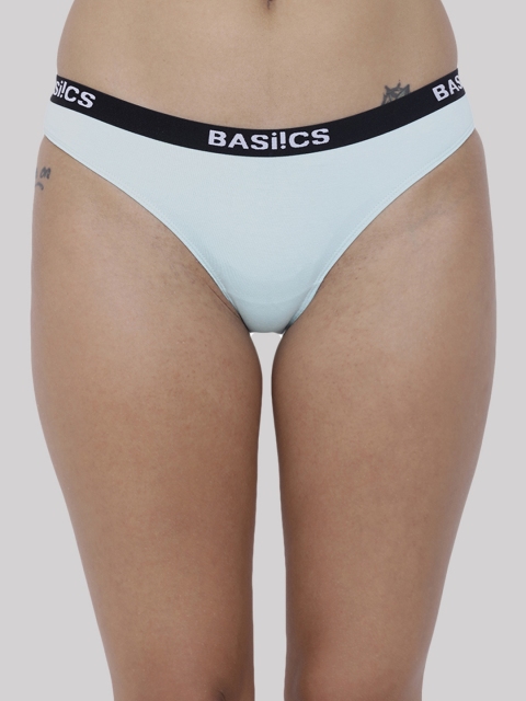 BASIICS by La Intimo Women Pack of 2 Maroon & Sea Green Basic Briefs BCPBR080B0BK - Image 2