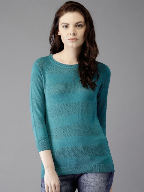 Moda Rapido Blue Patterned Sweater