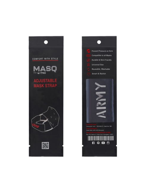 MASQ Men Pack of 6 Reusable 3-Ply Adjustable Anti-Pollution Pure Cotton Cloth Masks - Image 4