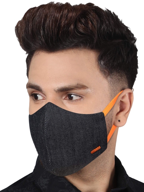 MASQ Men Pack Of 3 4-Ply Reusable Anti-Pollution Pure Cotton Cloth Masks - Image 5