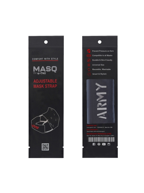 MASQ Men Pack Of 3 Self-Design Pure Cotton 4-Ply Outdoor Cloth Masks - Image 5