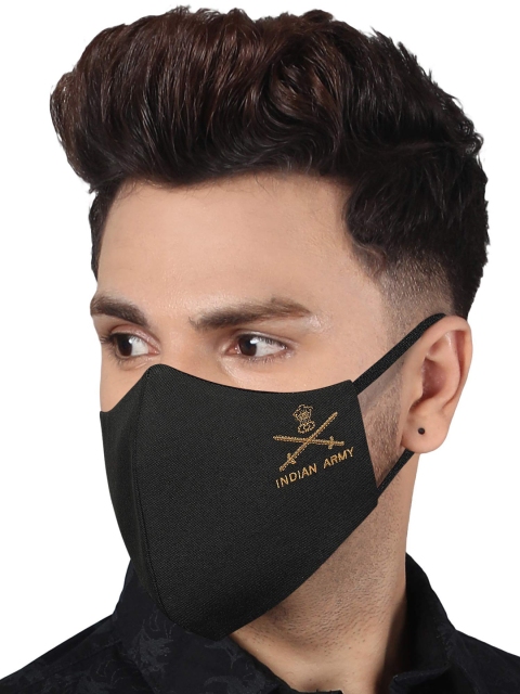 MASQ Men Pack Of 6 Olive 4-Ply Pure Cotton Reusable Cloth Face Masks - Image 5