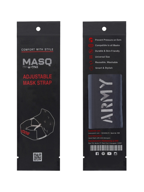 MASQ Men Pack Of 6 Olive 4-Ply Pure Cotton Reusable Cloth Face Masks - Image 4