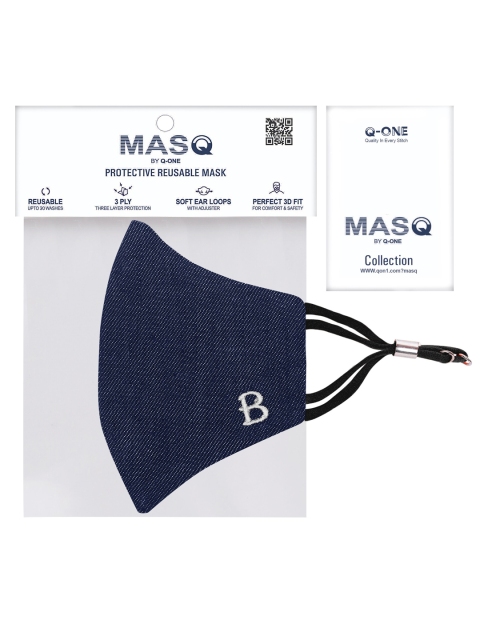 MASQ Adults Pack of 3 4-Ply Reusable Anti-Pollution Pure Cotton Cloth Masks - Image 7