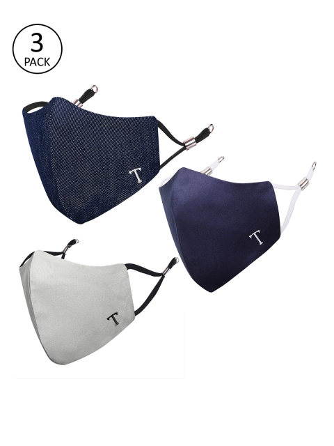 MASQ Unisex Pack Of 3 4-Ply Reusable Anti-Pollution Pure Cotton Cloth Masks
