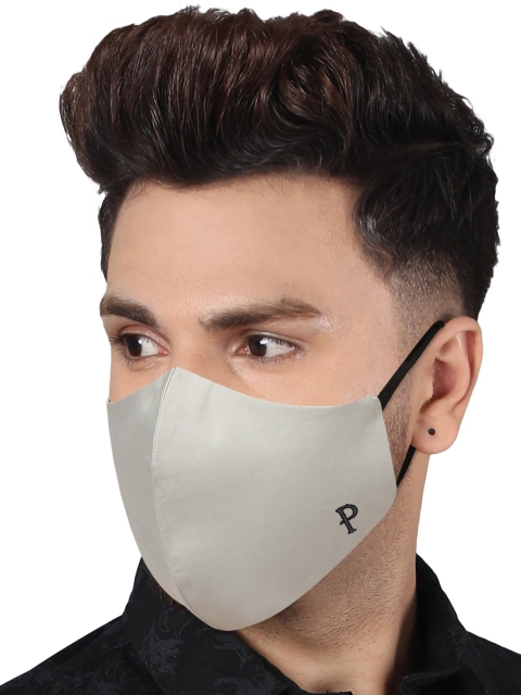 MASQ Adults Pack of 6 Navy Blue Solid 3-Ply Pure Cotton Adjustable Cloth Masks - Image 7