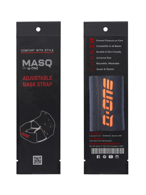 MASQ Pack Of 6 Black 4-Ply Reusable Pure Cotton Cloth Face Masks - Image 4
