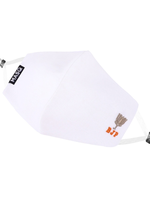 MASQ Pack Of 5 Adults White 4-Ply Reusable Anti-Pollution Pure Cotton Cloth Masks - Image 3