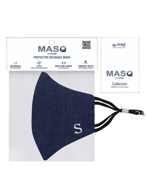 MASQ Pack Of 3 Solid 4-Ply Pure Cotton Cloth Masks - Image 6