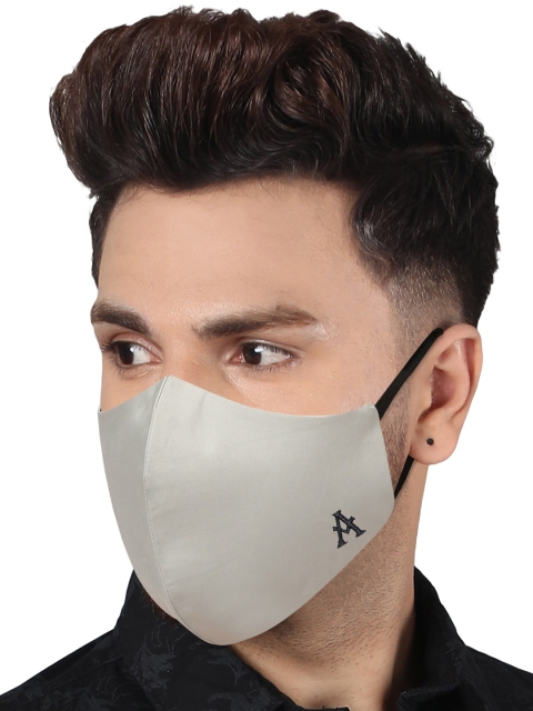 MASQ Pack Of 3 Adults Solid Pure Cotton 4-Ply Outdoor Cloth Masks - Image 6
