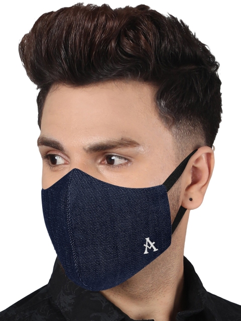 MASQ Pack Of 3 Adults Solid Pure Cotton 4-Ply Outdoor Cloth Masks - Image 5