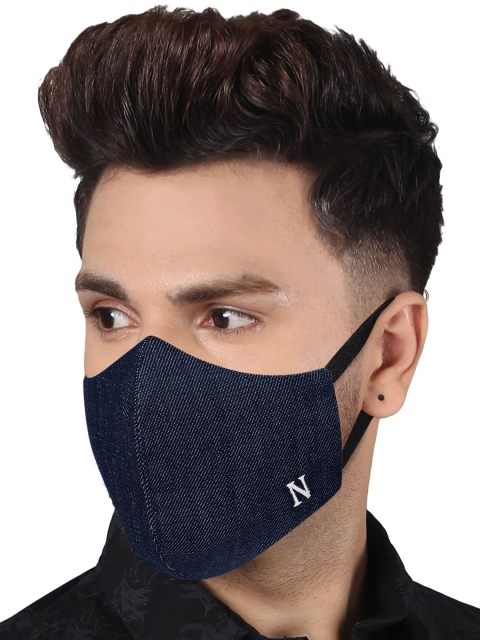 MASQ Adults Pack of 3 Solid 3-Ply Pure Cotton Adjustable Cloth Masks - Image 7