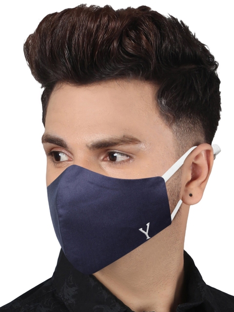 MASQ Pack Of 3 Solid Pure Cotton 4-Ply Outdoor Cloth Masks - Image 7