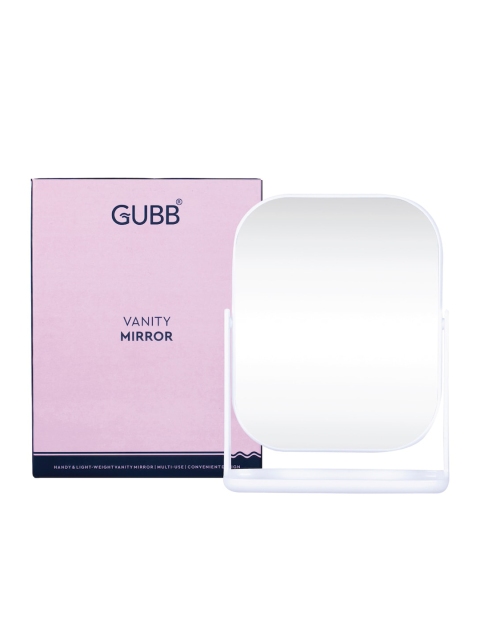 GUBB White Solid Rectangular Glass Table Top Mirror - Image 2
