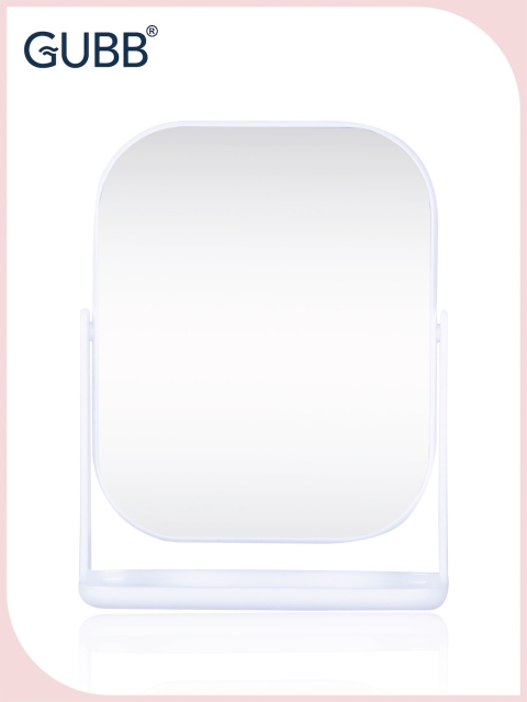 GUBB White Solid Rectangular Glass Table Top Mirror - Image 7