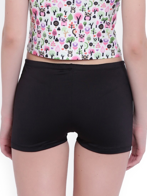La Intimo Women Black Solid Boy Shorts - Image 4