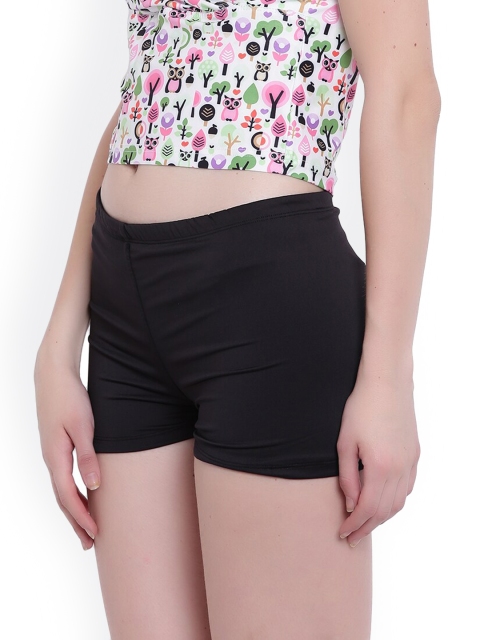 La Intimo Women Black Solid Boy Shorts - Image 3