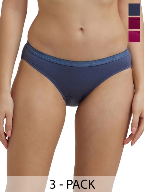 Jockey Pack Of 2 Medium Coverage Super Combed Cotton StayFresh Bikini-1525