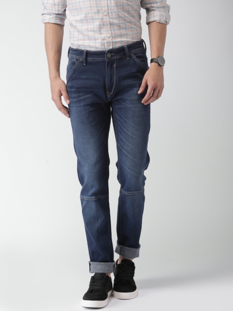 Mast & Harbour Men Blue Slim Fit Stretchable Jeans