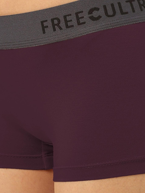 FREECULTR Women Maroon Solid Boyshorts Briefs - Image 7