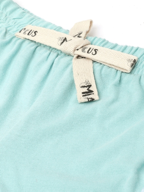 MiArcus Boys Pack of 3 Green & White Cotton Regular Shorts - Image 8