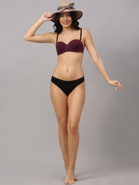 PrettyCat Women Pack of 3 Assorted Solid Seamless Basic Briefs - Image 4