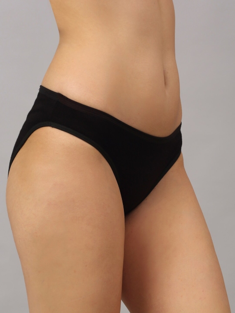 PrettyCat Women Pack of 3 Assorted Solid Seamless Basic Briefs - Image 2