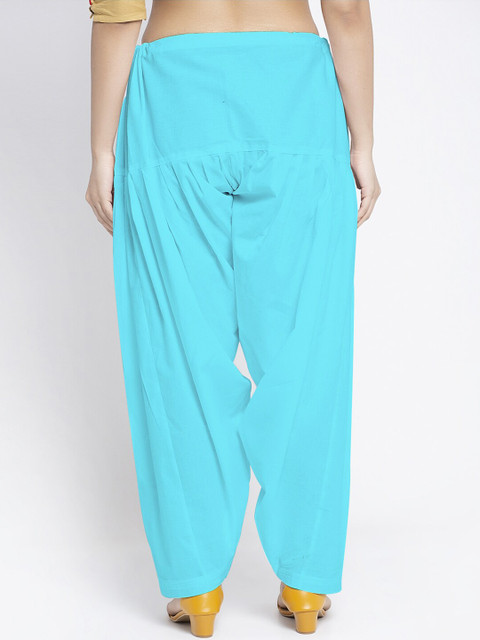 GRACIT Women Red & Blue Pack of 2 Solid Cotton Salwar - Image 3