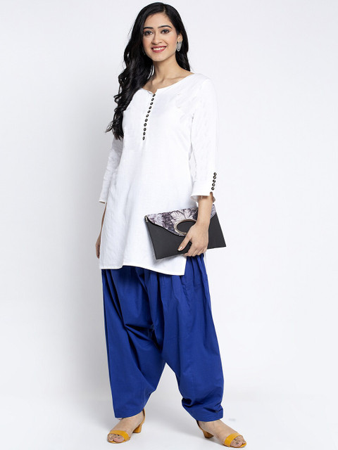 GRACIT Women Pack of 2 Solid Regular Fit Cotton Salwars - Image 5