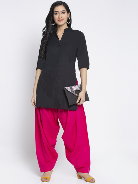 GRACIT Women Pack Of 2 Solid Loose-Fit Cotton Salwars - Image 5