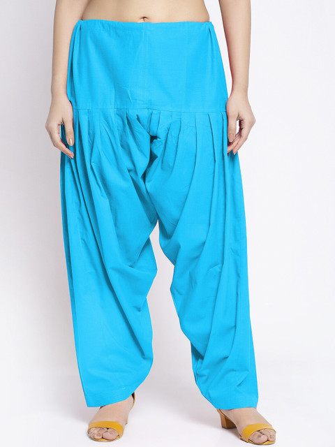 GRACIT Women Pack Of 2 Solid Loose-Fit Cotton Salwars - Image 2