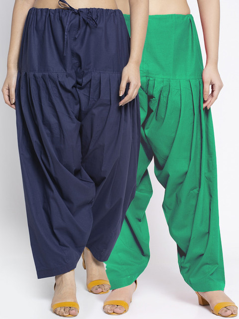 GRACIT Women Pack Of 2 Loose-Fit Cotton Salwars