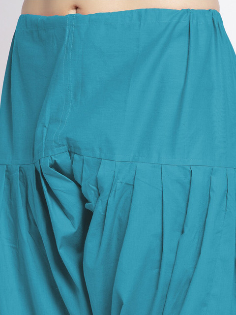 GRACIT Women Purple & Blue Pack of 2 Solid Cotton Salwars - Image 6