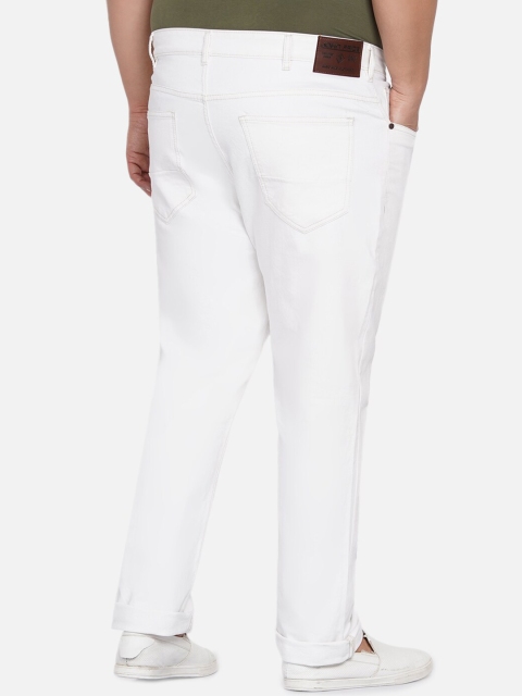 John Pride Plus Size Men White Stretchable Jeans - Image 4