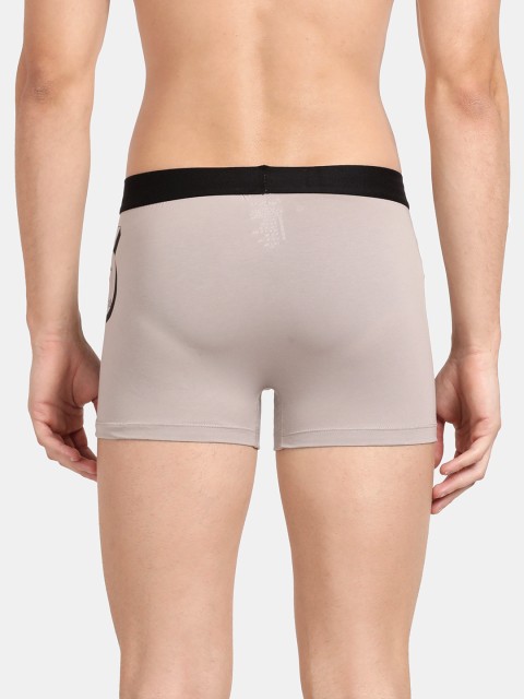Pepe Jeans Men Mid Grey Solid Comfort Fit Mid-Rise No-Marks Stretchable Trunk OPT07 - Image 4
