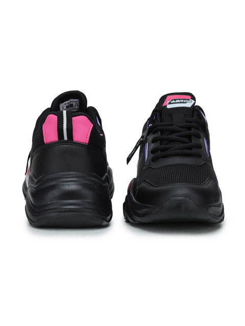 ABROS Women Black Mid-Top Mesh Running Shoes - Image 6