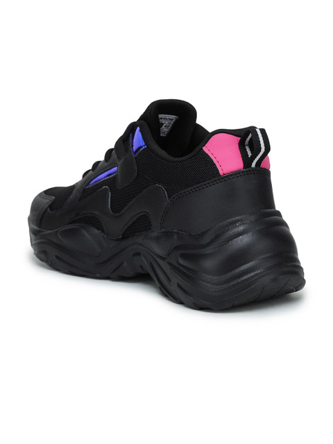ABROS Women Black Mid-Top Mesh Running Shoes - Image 3