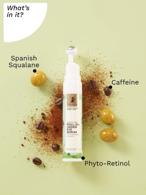 Pilgrim Under Eye Serum Roll-On Retinol & Caffeine for Dark Circles, Wrinkle & Puffiness - Image 2