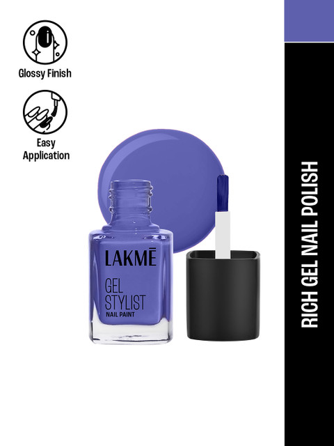 Lakme Absolute Gel Stylist Nail Color With High Gloss Finish 12ml - 97 Raisin - Image 3