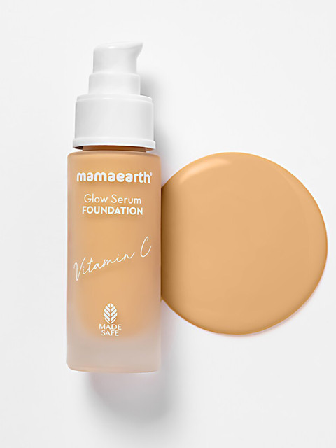 Mamaearth Glow Serum Foundation with Vit. C & Turmeric for 12-Hour Stay 30ml- Nude Glow 03