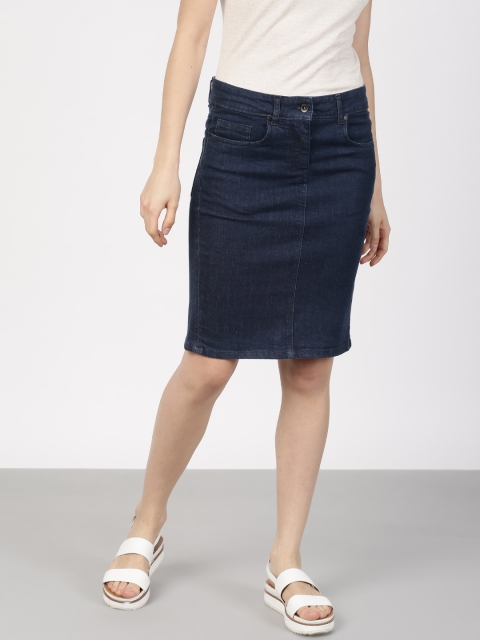ether Blue Denim Skirt
