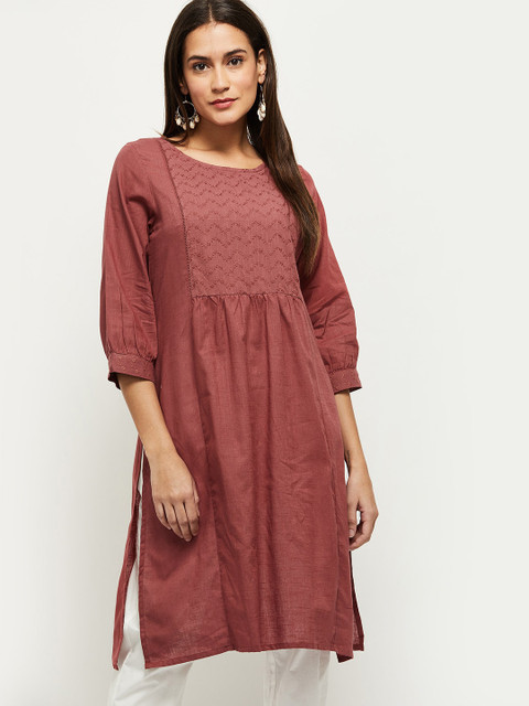 max Women Purple Gotta Patti Kurta