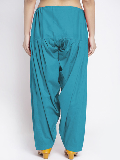 Jinfo Women Pack Of 2 Solid Pure Cotton Loose-Fit Salwars - Image 3