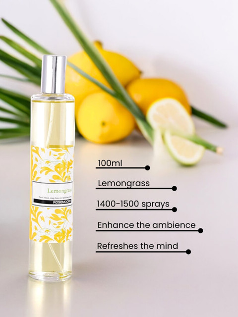 ROSEMOORe Lemongrass Room Spray Air Freshener- 100 ml - Image 2